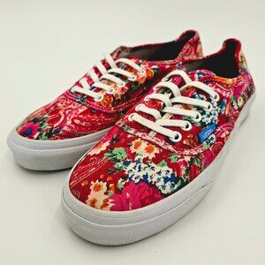 Vans Off The Wall Paisley Floral Sneakers UNISEX Size Men's 6 /Women's 7.5